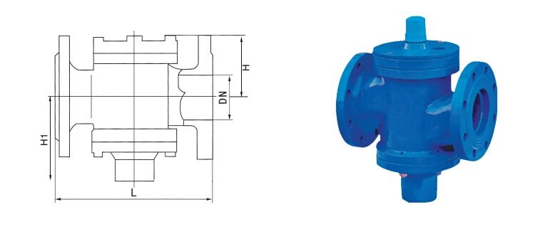 ZLF自力式流量平衡閥外形尺寸圖