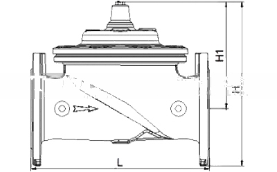 LH45X限流止回閥外形尺寸圖