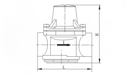 YZ11X支管減壓閥外形尺寸圖